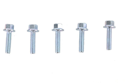 Zinc Hex Flange Screws 1/4-20 x 7/8