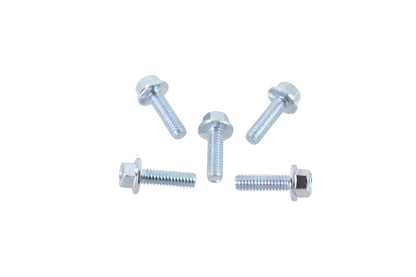 Zinc Hex Flange Screws 1/4-20 x 7/8