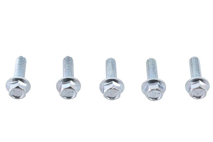 Zinc Hex Flange Screws 1/4-20 x 7/8