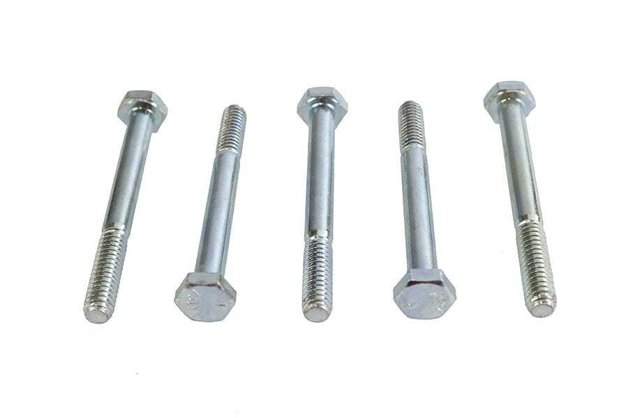 Zinc Hex Cap Bolts 1/4-20 x 2-1/2