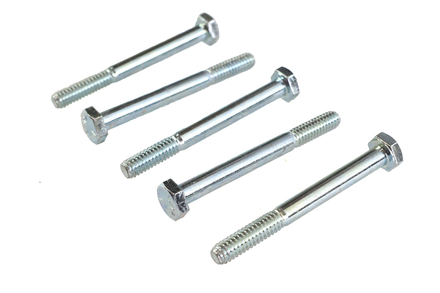 Zinc Hex Cap Bolts 1/4-20 x 2-1/2