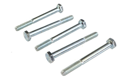 Zinc Hex Cap Bolts 1/4-20 x 2-1/2