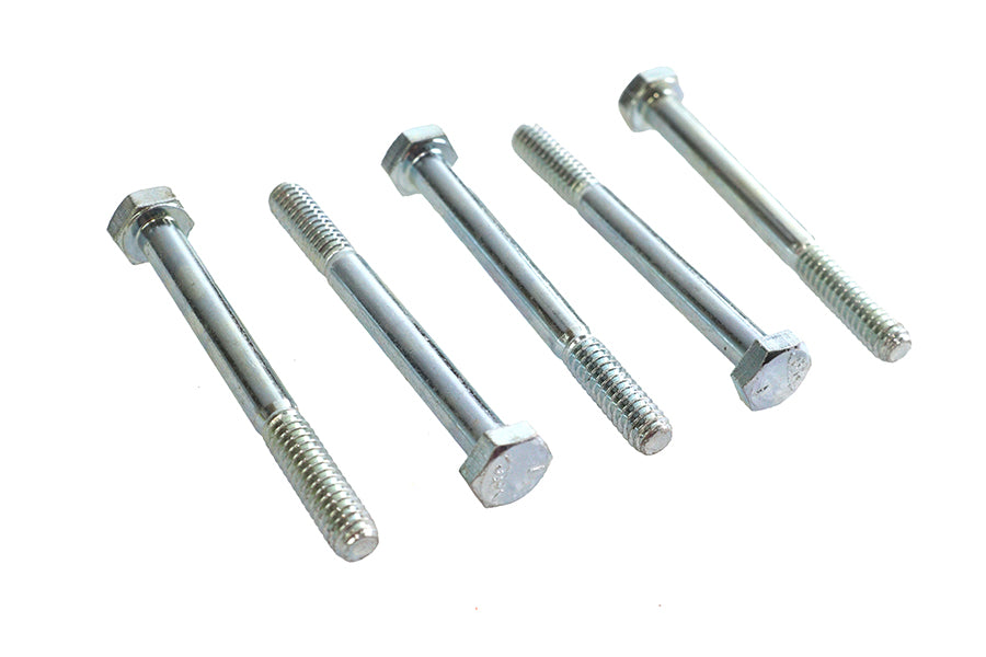 Zinc Hex Cap Bolts 1/4-20 x 2-1/2