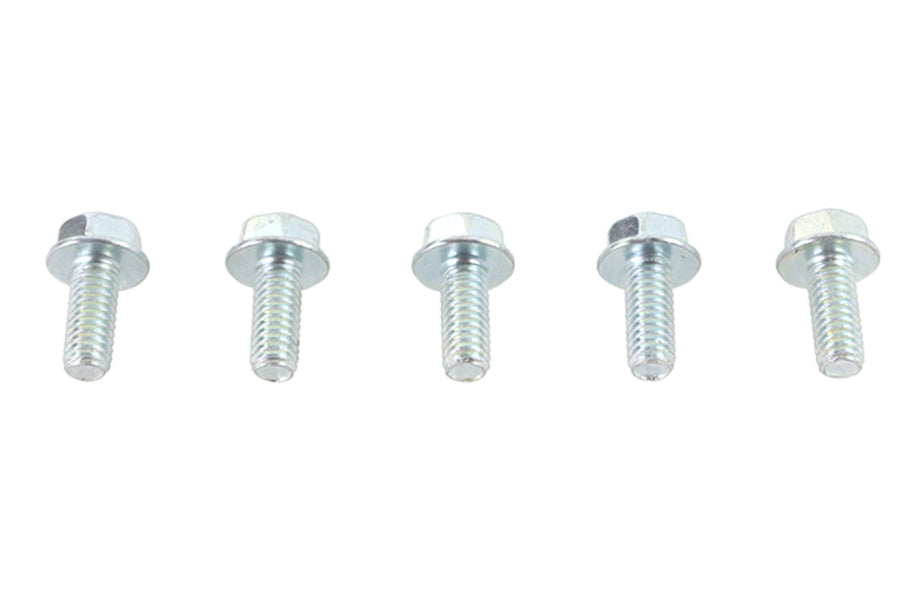 Zinc Hex Flange Screws 5/16-18 x 5/8