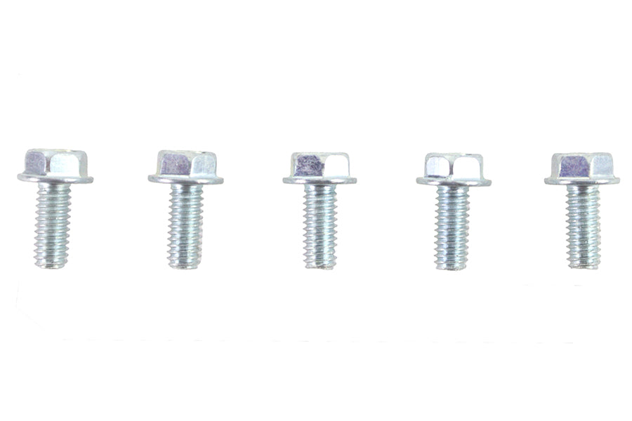 Zinc Hex Flange Screws 5/16-18 x 5/8