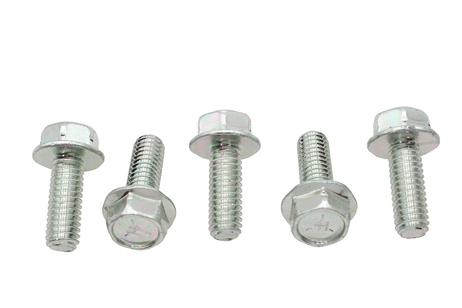 Zinc Hex Flange Screws 5/16-18 x 7/8