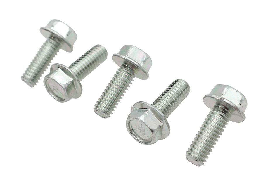 Zinc Hex Flange Screws 5/16-18 x 7/8