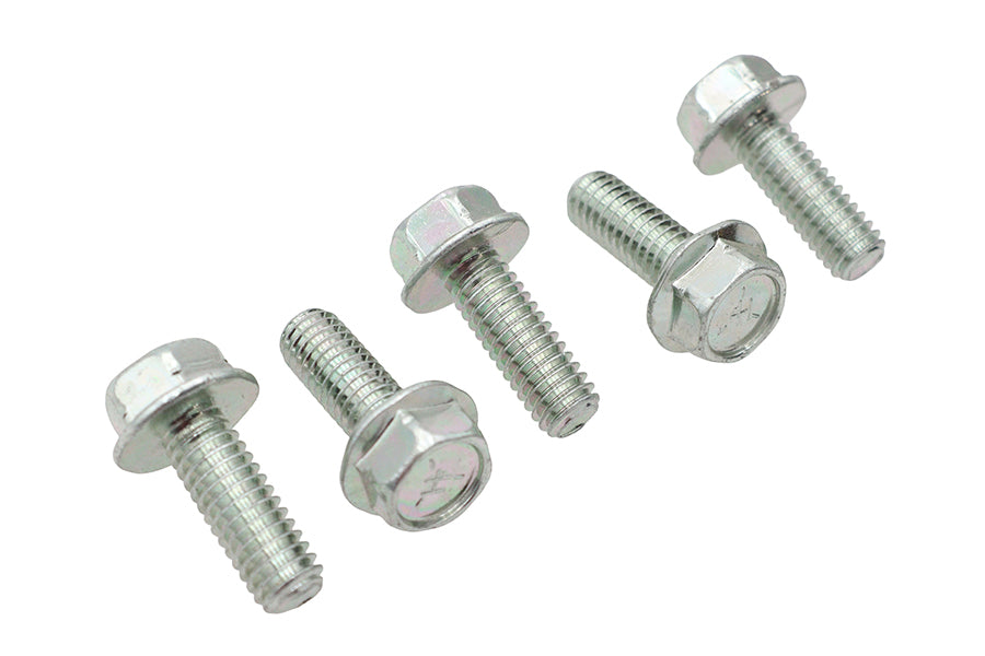 Zinc Hex Flange Screws 5/16-18 x 7/8