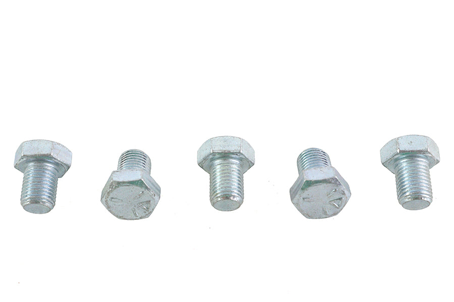 Zinc Hex Cap Bolts 3/8-24 x 1/2