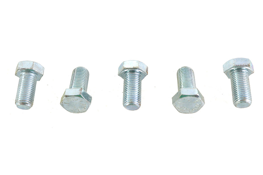 Zinc Hex Cap Bolts 3/8-24 x 3/4