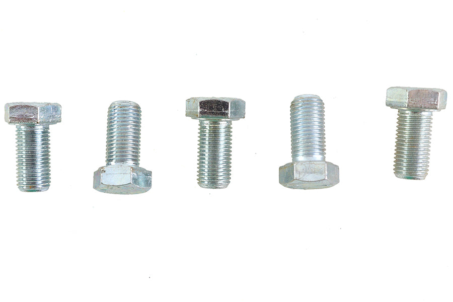 Zinc Hex Cap Bolts 3/8-24 x 3/4