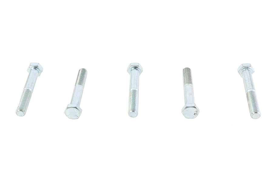 Zinc Hex Cap Bolts 3/8-24 x 2-1/2