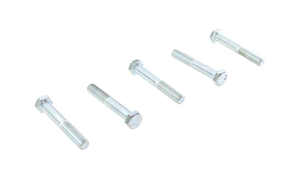 Zinc Hex Cap Bolts 3/8-24 x 2-1/2