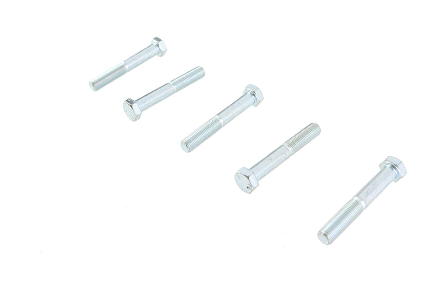 Zinc Hex Cap Bolts 3/8-24 x 2-1/2
