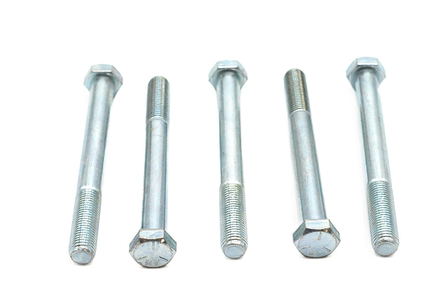 Zinc Hex Cap Bolts 3/8-24 x 3-1/2