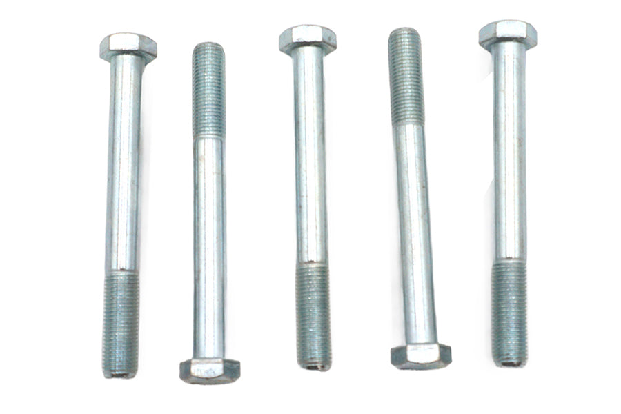 Zinc Hex Cap Bolts 3/8-24 x 3-1/2
