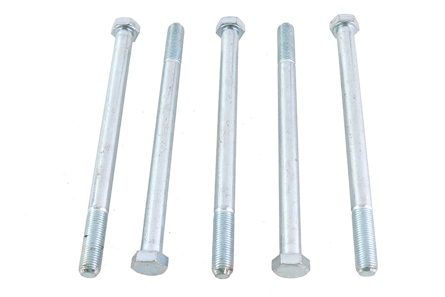 Zinc Hex Cap Bolts 3/8-24 x 5-1/2