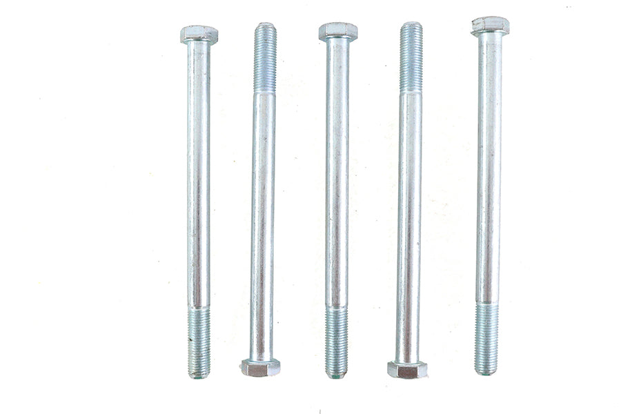 Zinc Hex Cap Bolts 3/8-24 x 5-1/2