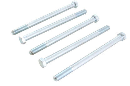 Zinc Hex Cap Bolts 3/8-24 x 5-1/2