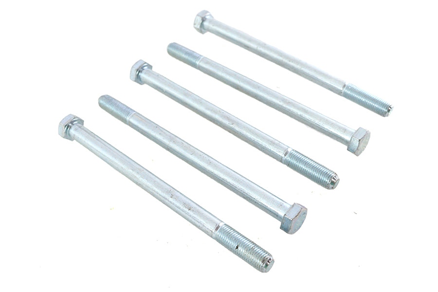 Zinc Hex Cap Bolts 3/8-24 x 5-1/2