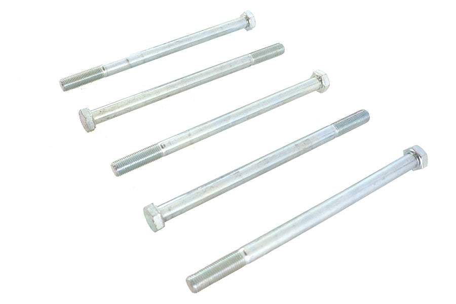 Zinc Hex Cap Bolts 3/8-24 x 6