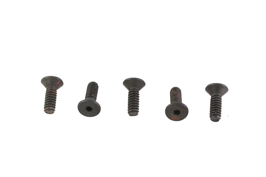 Allen Flat Head Screws Black 6-32 x 7/16",Y
