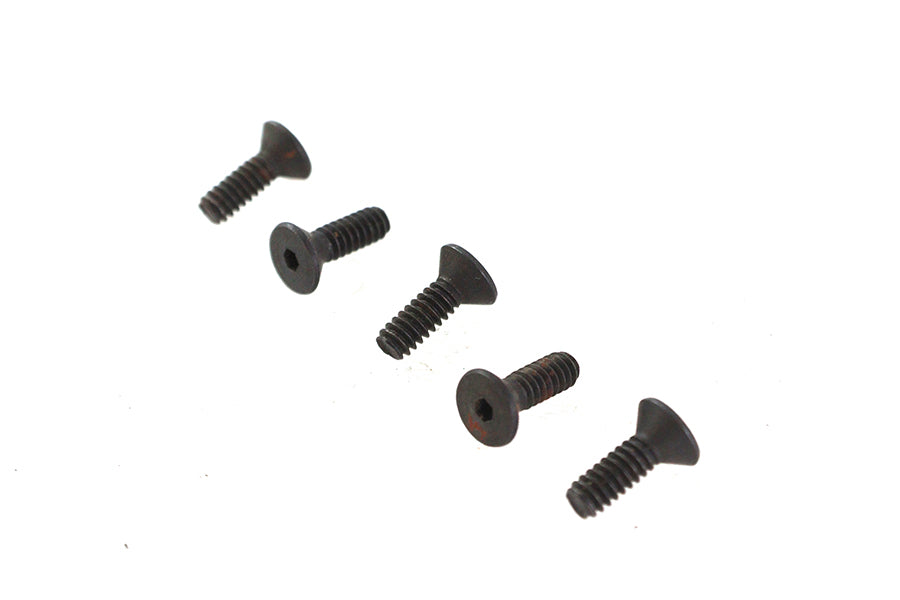 Allen Flat Head Screws Black 6-32 x 7/16",Y