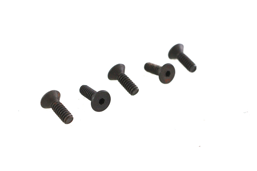 Allen Flat Head Screws Black 6-32 x 7/16",Y