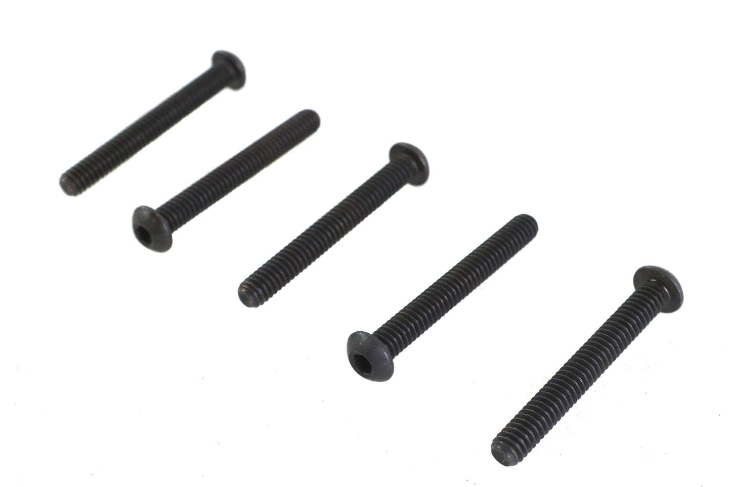 Allen Button Head Screws Black 1/4-20 X 2",Y