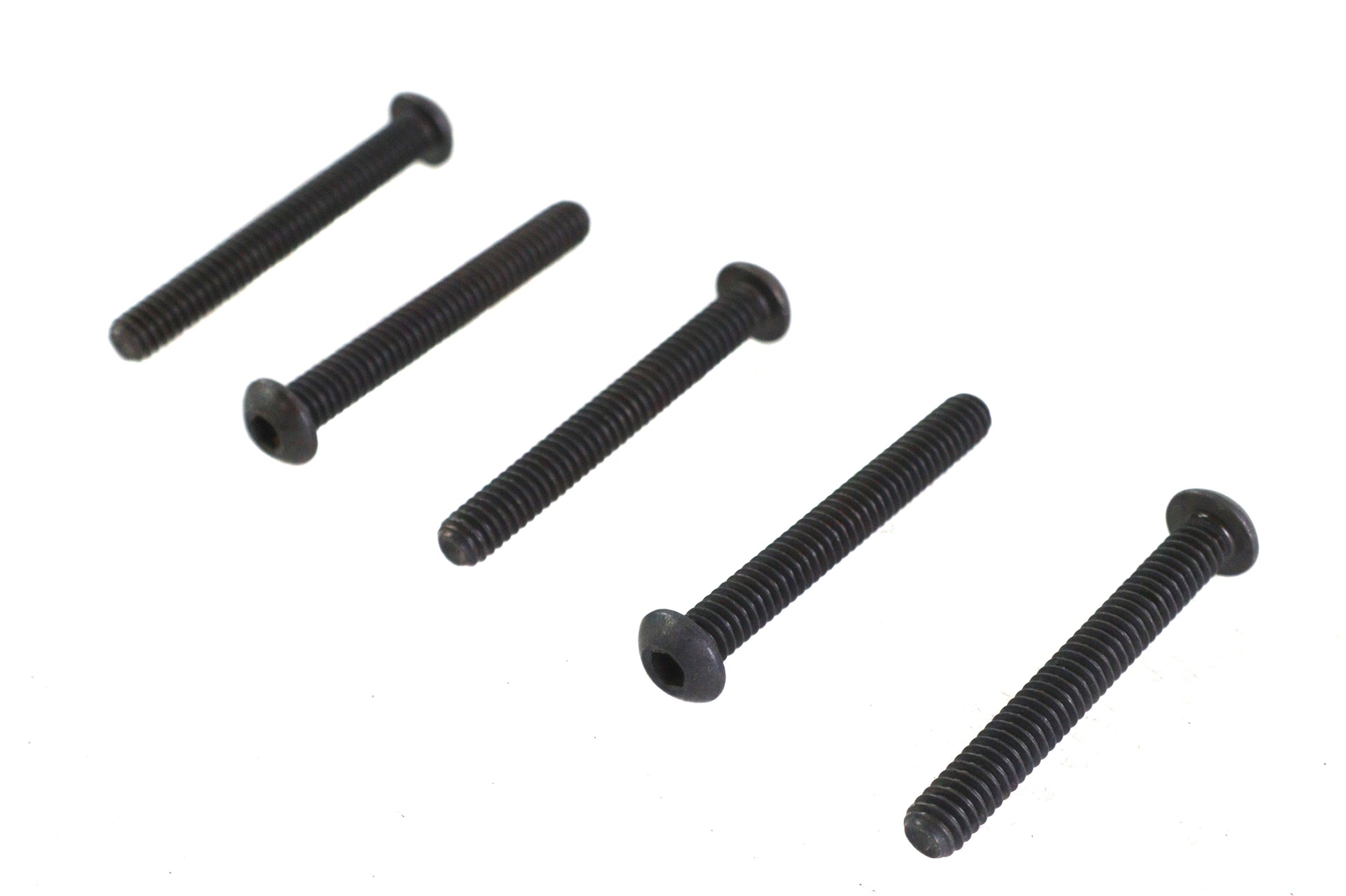 Allen Button Head Screws Black 1/4-20 X 2",Y