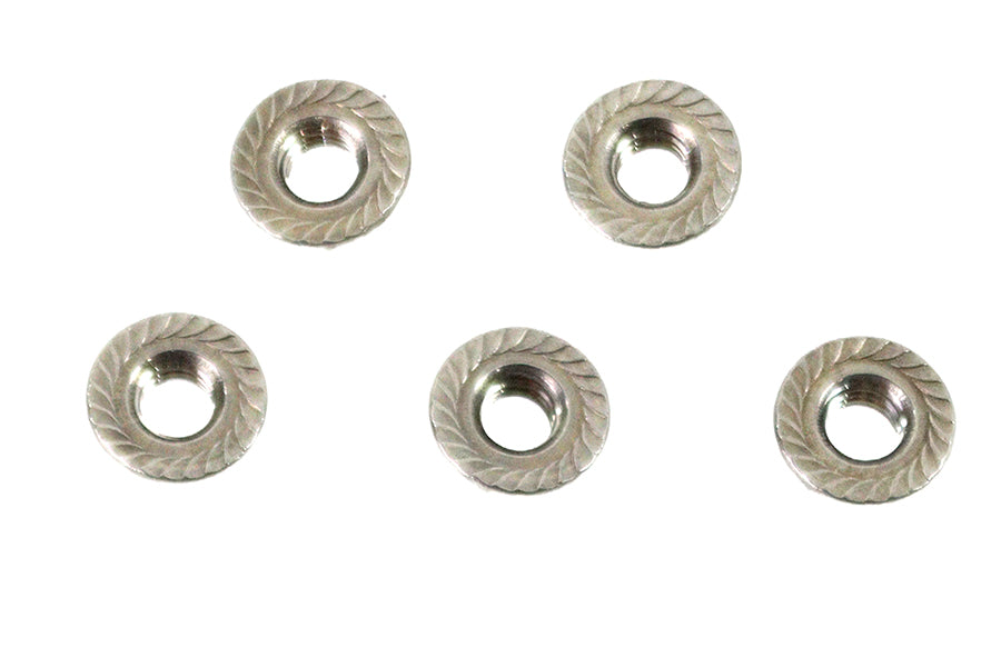 Serrated Hex Flange Nuts 5/16-18 Stainless Steel