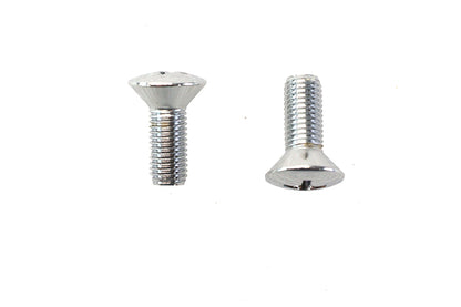 Teardrop Phillips Head Chrome Screw Set