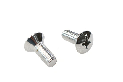 Teardrop Phillips Head Chrome Screw Set