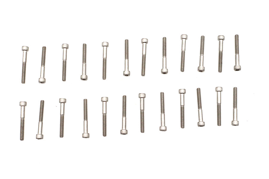 Stainless Steel Finned Cover Screw Set 24 Piece