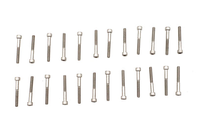 Stainless Steel Finned Cover Screw Set 24 Piece