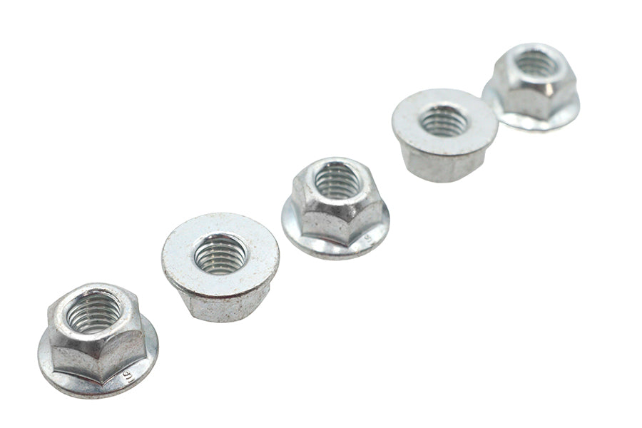 M8 x 1.25 Flange Nut Zinc