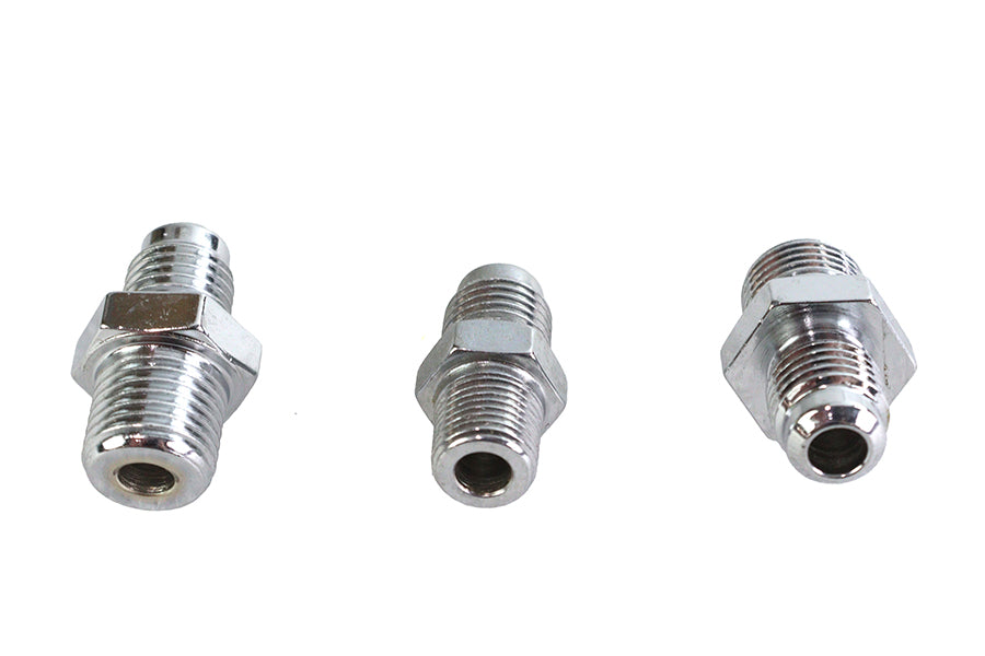 Chrome Oil Line Fitting