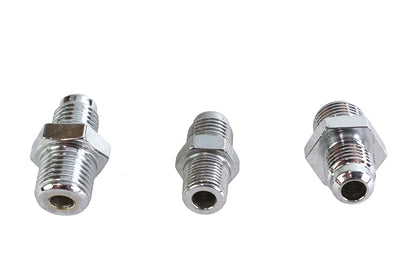 Chrome Oil Line Fitting