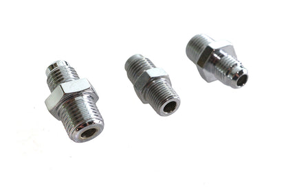 Chrome Oil Line Fitting