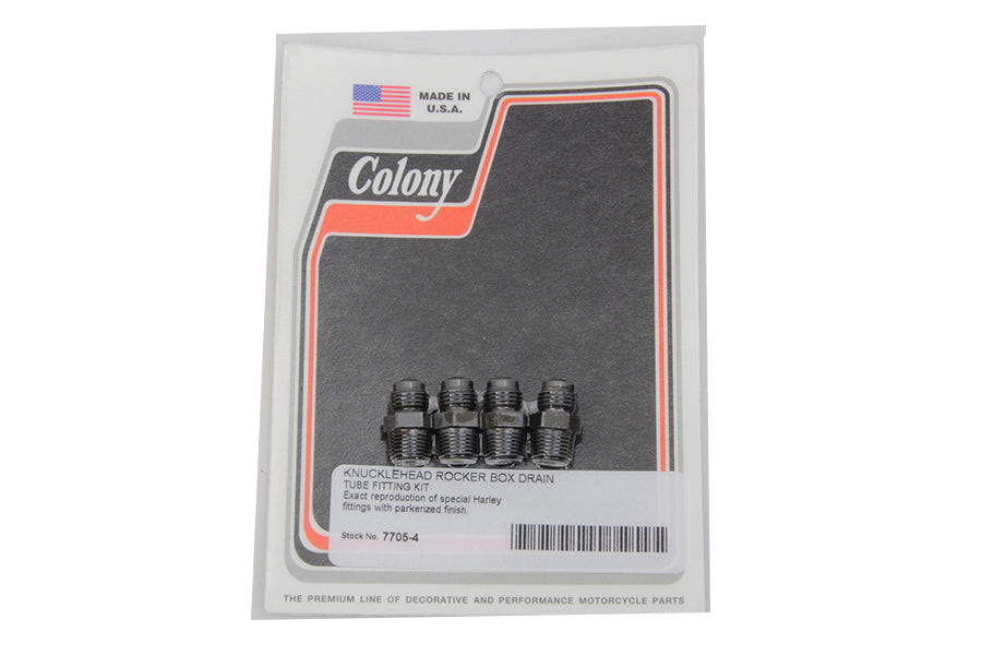 Rocker Box Drain Tube Fitting Kit