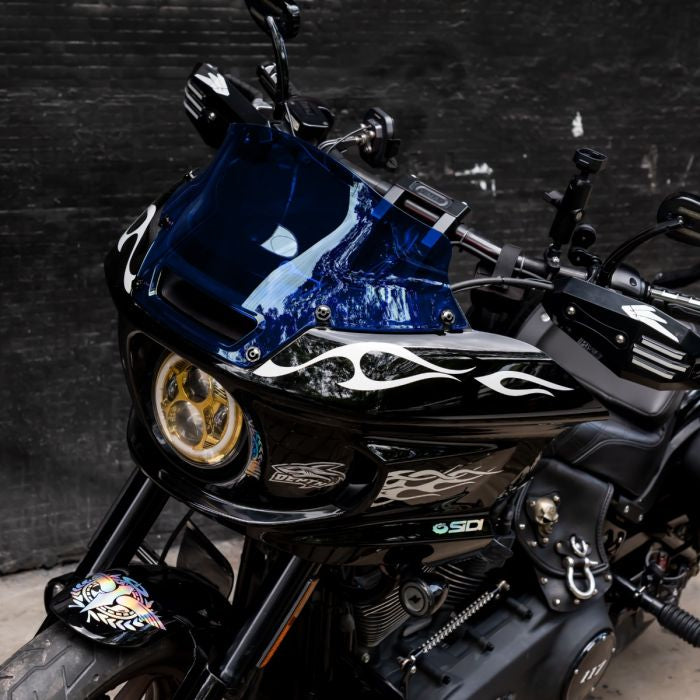 HOGWORKZ® Flowz™ 6" Windshield for Harley® Low Rider ST '22+ in Blue on Low Rider St