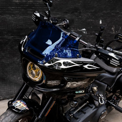 HOGWORKZ® Flowz™ 6" Windshield for Harley® Low Rider ST '22+ in Blue on Low Rider St
