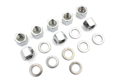 Chrome Cylinder Base Nuts and Washers