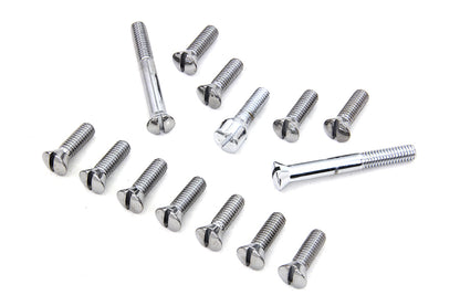Chrome Transmission Top Cover Screw Kit