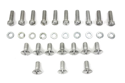 Cadmium Outer Primary Cover Screw Set Stock