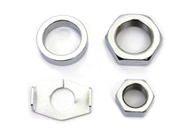 Chrome Rear Axle Nut and Lock Kit
