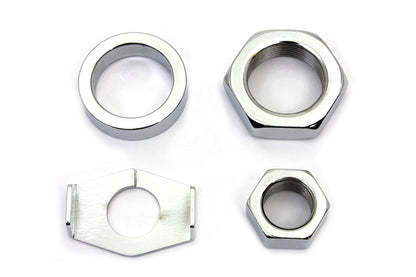 Chrome Rear Axle Nut and Lock Kit