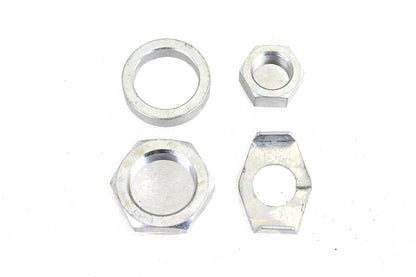 Cadmium Rear Axle Nut and Lock Kit