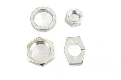 Cadmium Rear Axle Nut and Lock Kit
