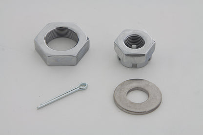 Chrome Front Axle Nut Kit